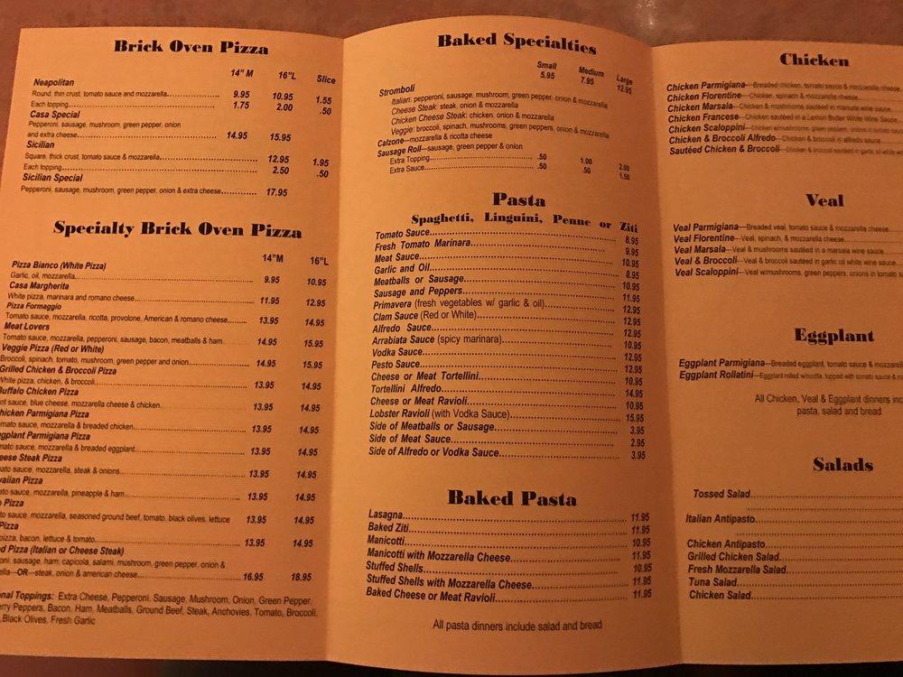 Casa Mia Menu image 2
